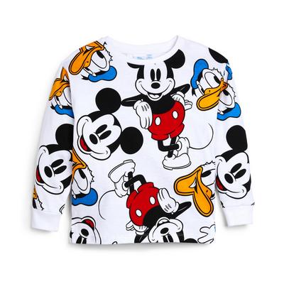 Younger Boy White Mickey And Friends T-Shirt
