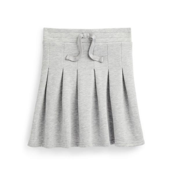 Older Girl Grey Pleated Tennis Skirt