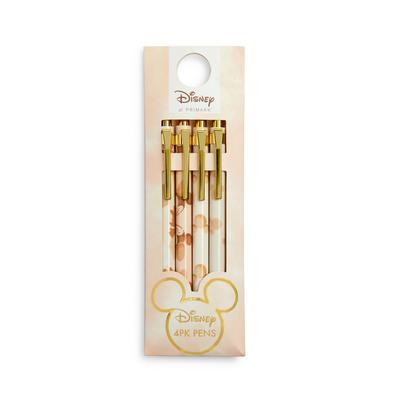 Disney Mickey Mouse Goldtone Pens 4 Pack