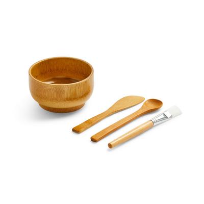 Wooden Wellness Face Mask Tools Kit