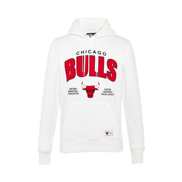 White NBA Chicago Bulls Pullover Hoodie