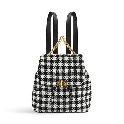 Monochrome Check Boucle Backpack