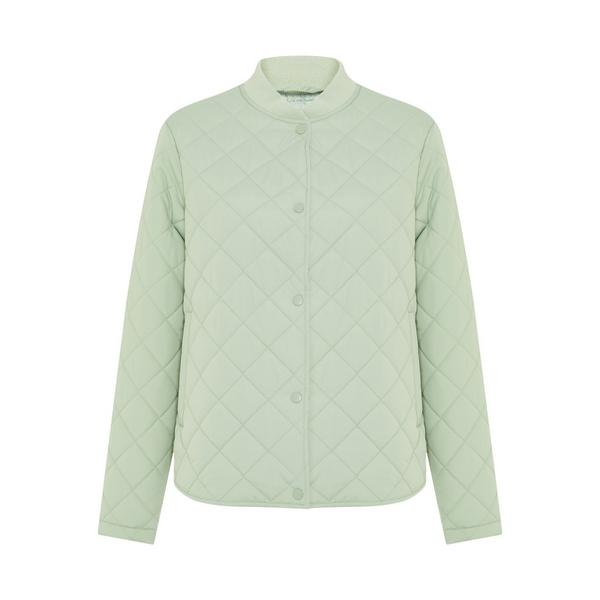Mint Green Short Quilted Jacket