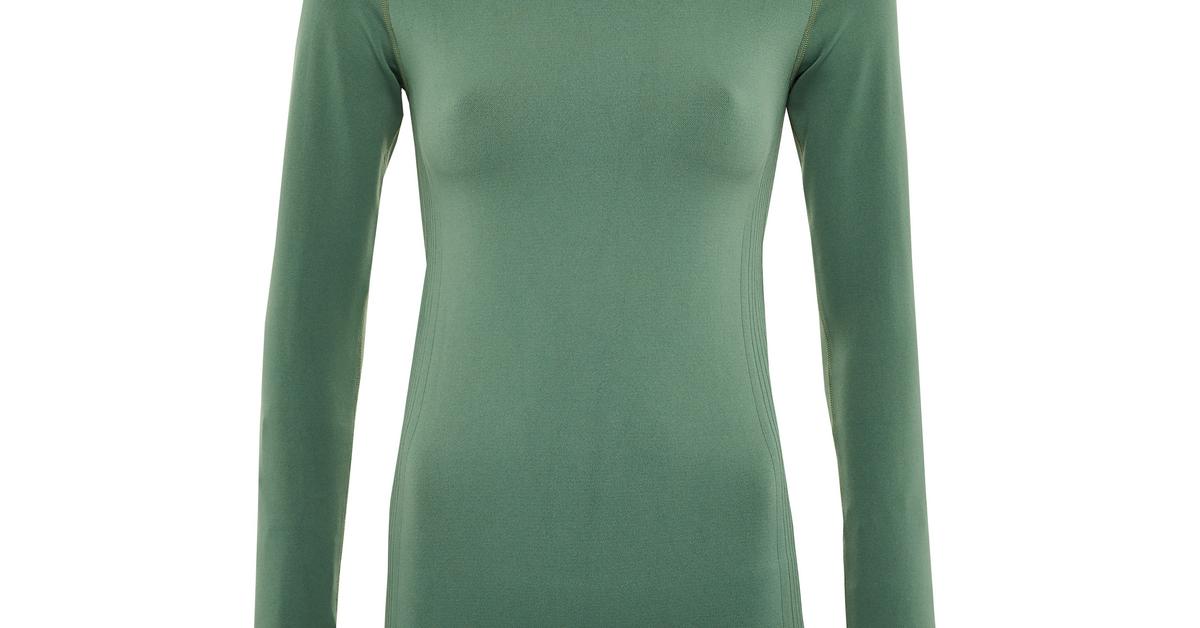 Green Seamfree Long Sleeve T-Shirt | Women's Gym Looks | Women's Style ...