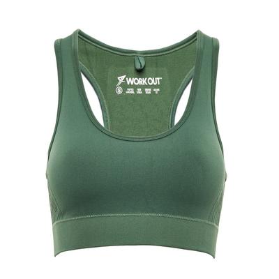 Green Seamfree Cropped Vest Top