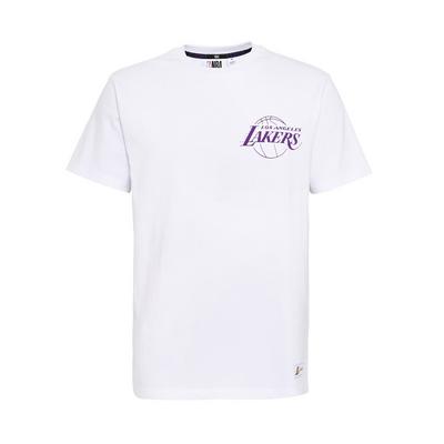 White NBA LA Lakers White T-Shirt