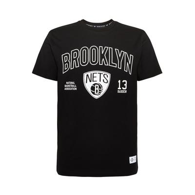 T-shirt nera NBA Brooklyn Nets