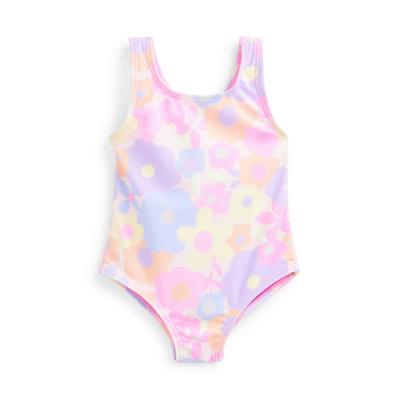 Baby Girl Multi Floral All Over Print Swimsuit