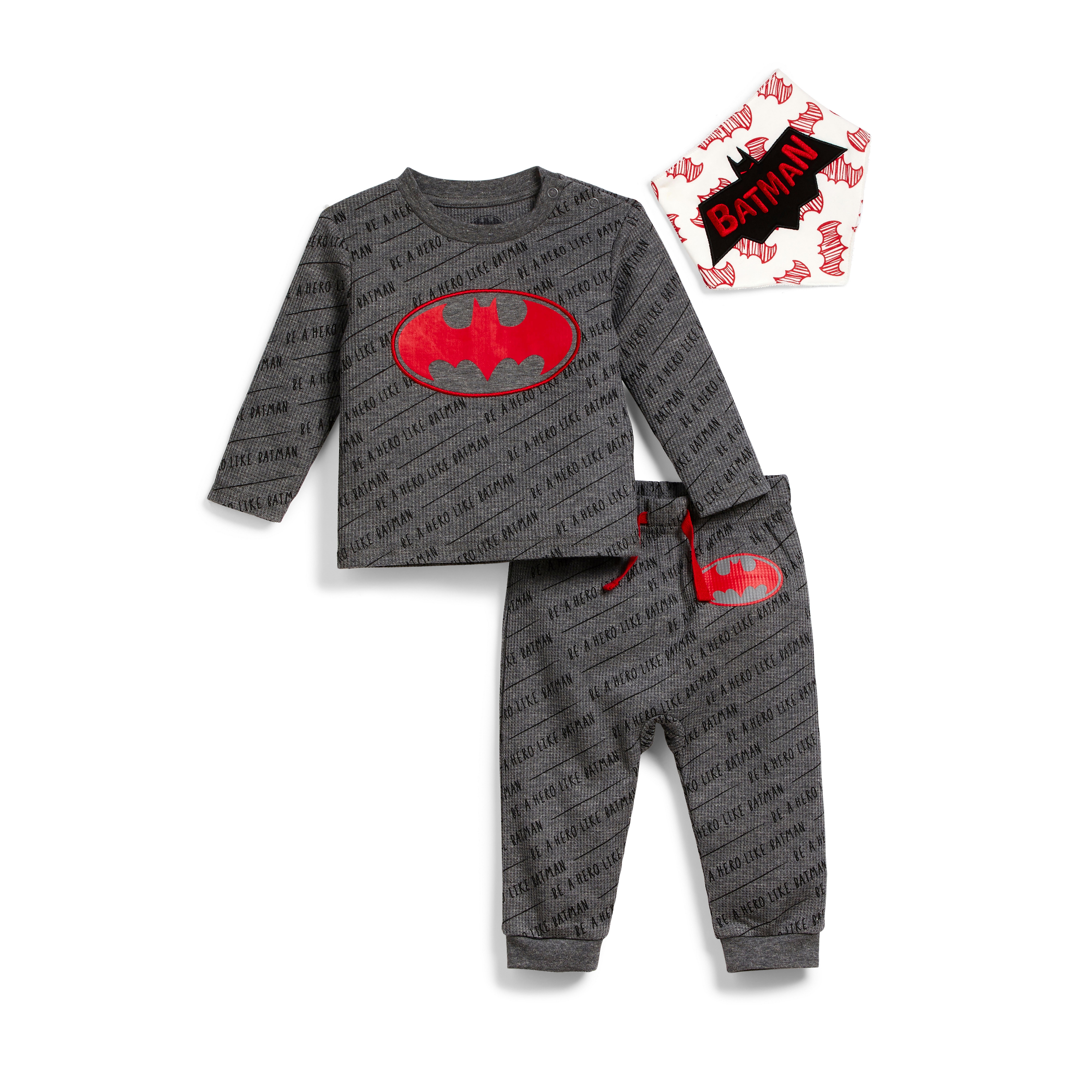 Ensemble D Interieur 3 Pieces Gris Batman Nouveau Ne Garcon Les Essentiels Pour Bebe Vetements Bebe Et Nouveau Ne Mode Enfant Tous Les Produits Primark Primark France