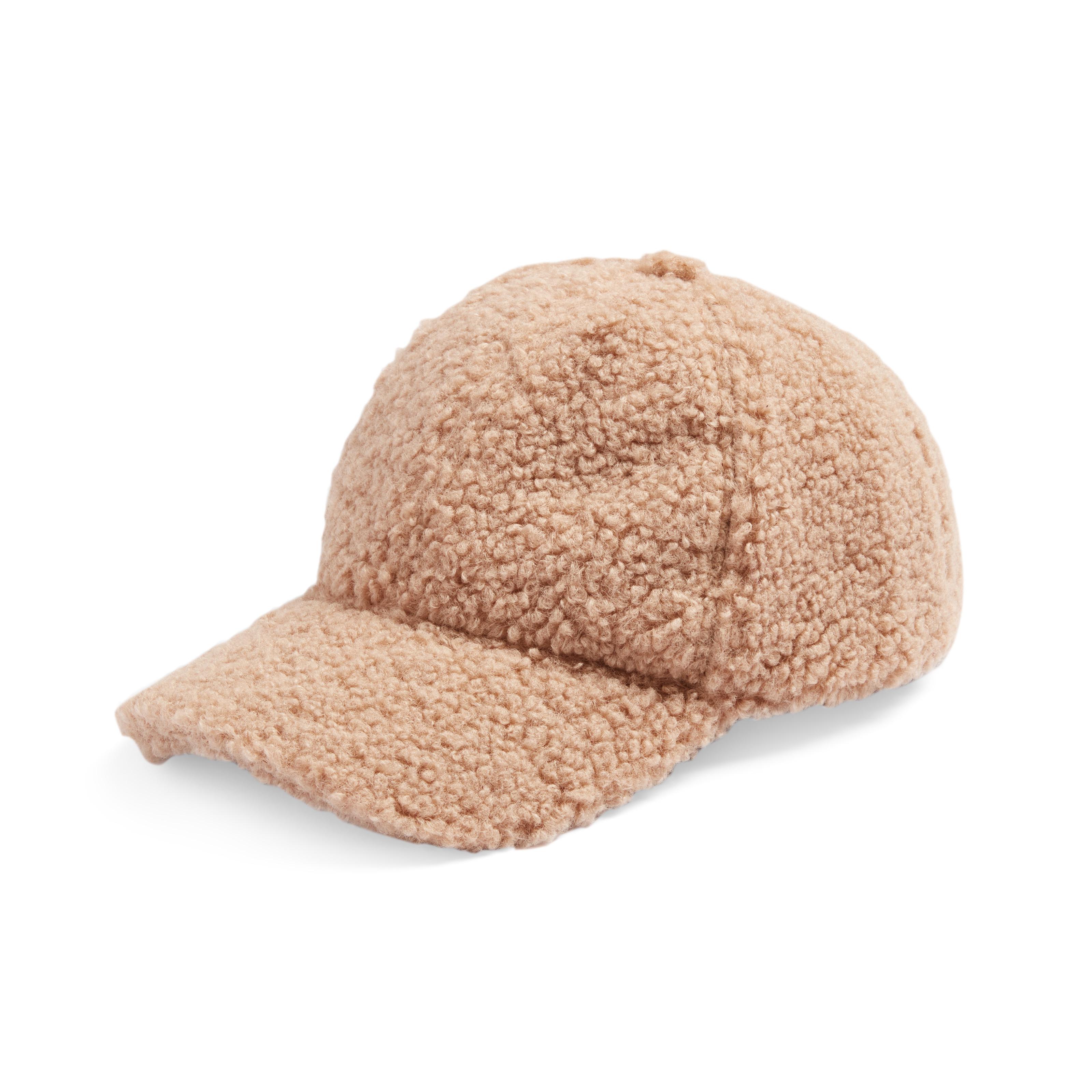 Beige Borg Baseball Cap | Women's Hats, Scarves & Gloves | Women's ...