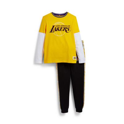 Conjunto informal de 2 piezas de los Lakers de la NBA para niño mayor