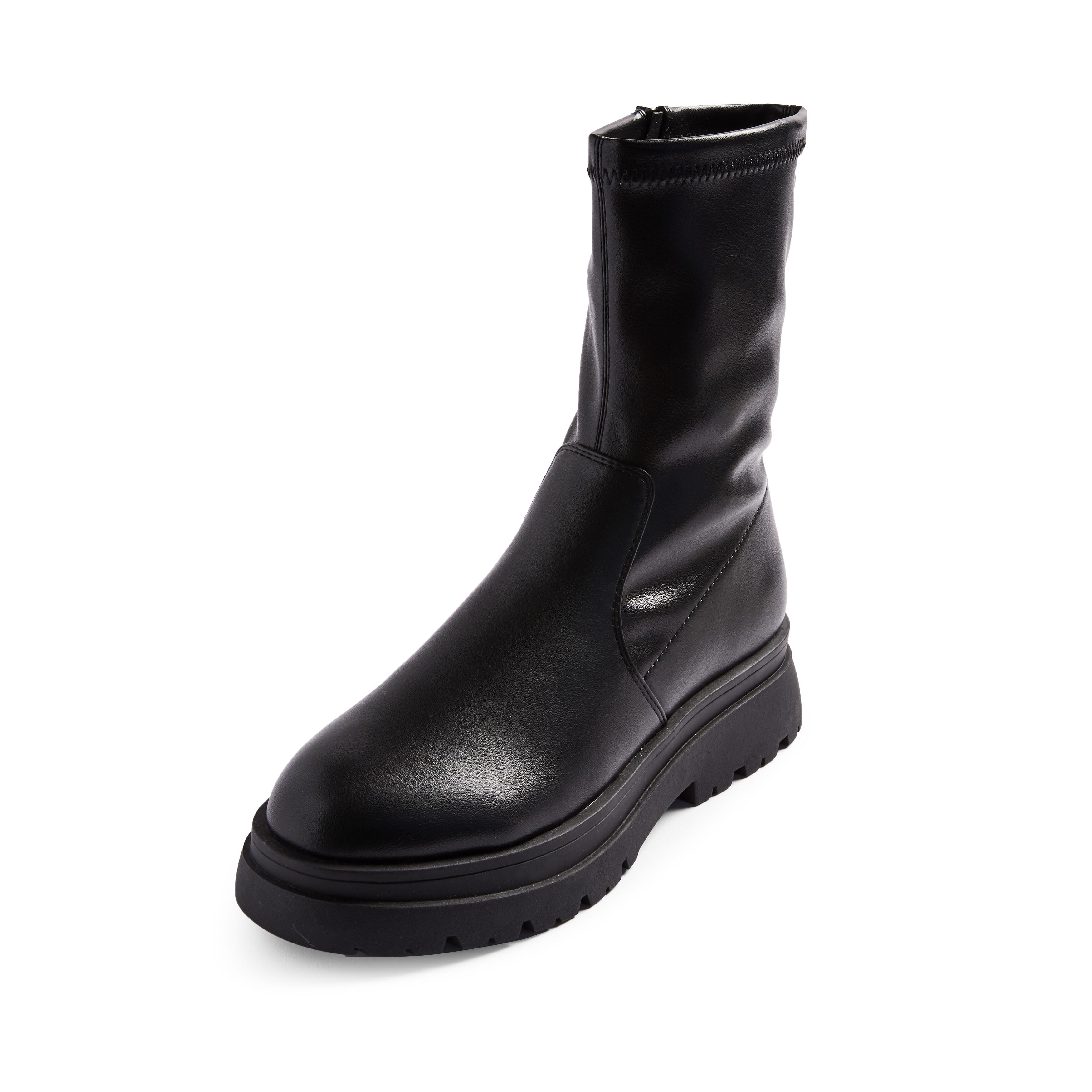 primark black platform boots