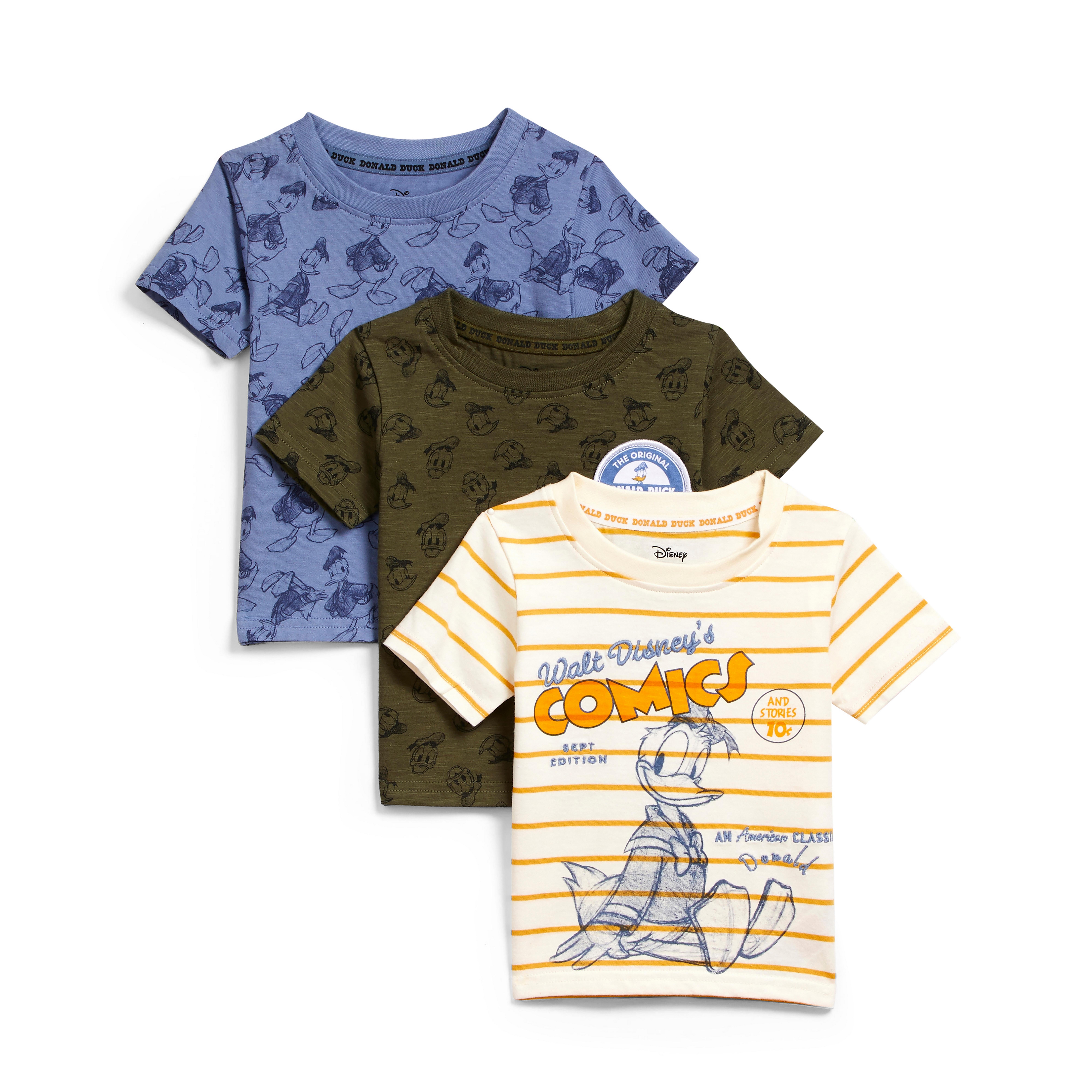 Lot De 3 T Shirts Multicolores Disney Donald Duck Bebe Garcon Mode Bebe Garcon Vetements Bebe Et Nouveau Ne Mode Enfant Tous Les Produits Primark Primark France