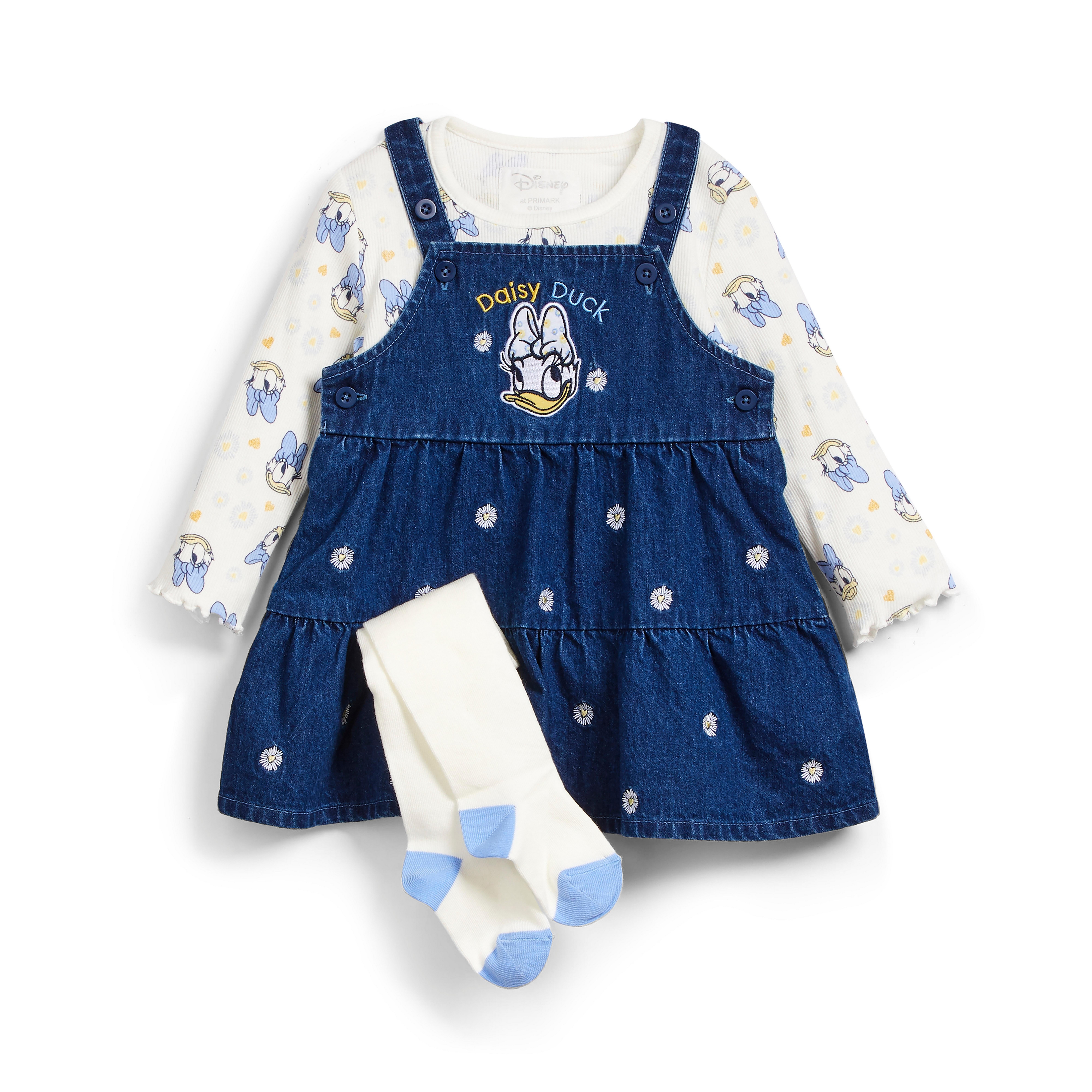 Ensemble 3 Pieces Avec Robe Chasuble Bleu Marine En Jean Disney Daisy Duck Bebe Fille Vetements Bebe Fille Vetements Bebe Et Nouveau Ne Mode Enfant Tous Les Produits Primark Primark France