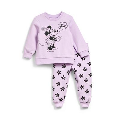 Baby Girl Pink Disney Minnie Mouse Leisure Suit Set 2 Piece