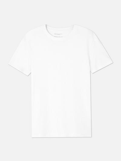 T-shirt algodão gola redonda