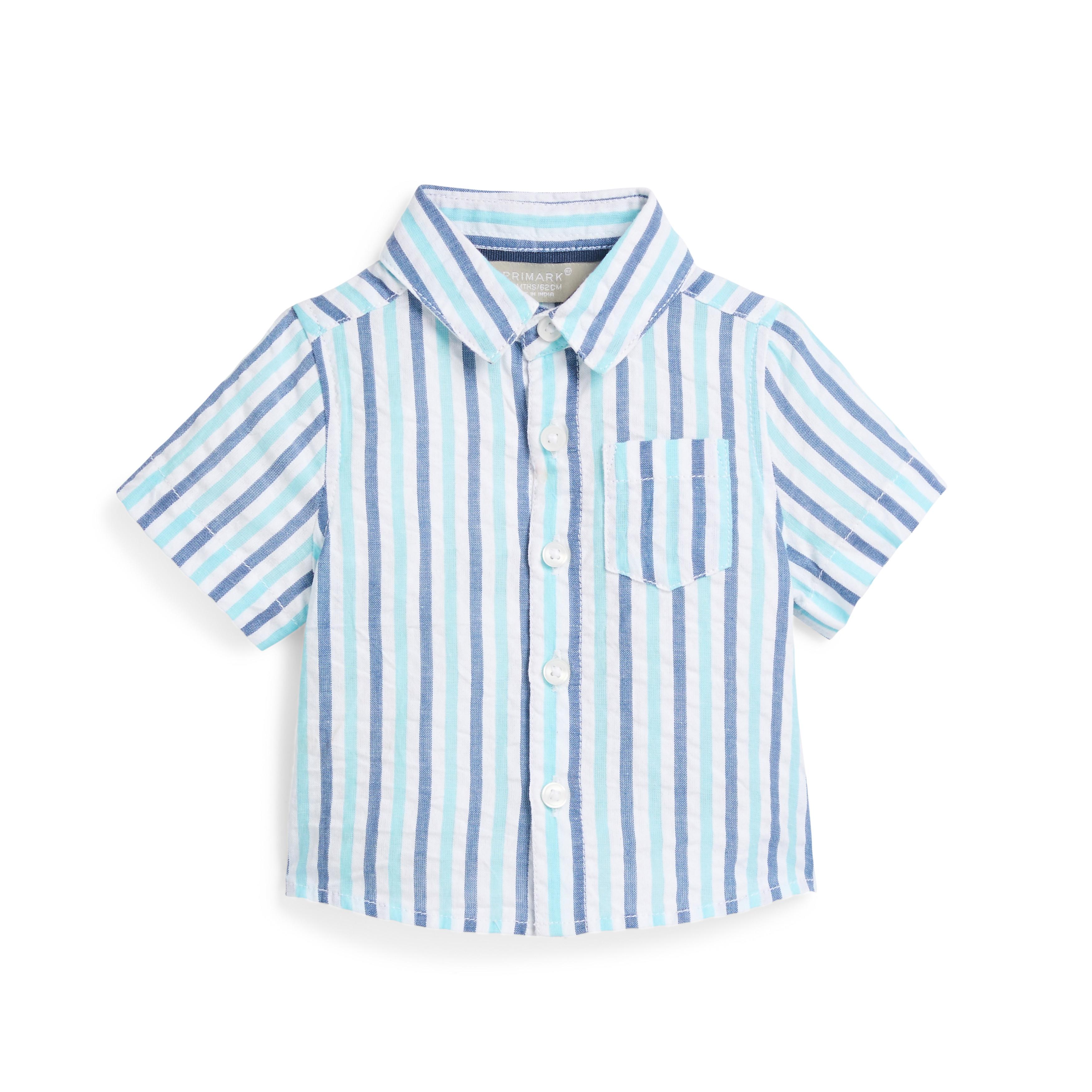 Chemise Blanche A Manches Courtes Et Fines Rayures Bebe Garcon Mode Bebe Garcon Vetements Bebe Et Nouveau Ne Mode Enfant Tous Les Produits Primark Primark France