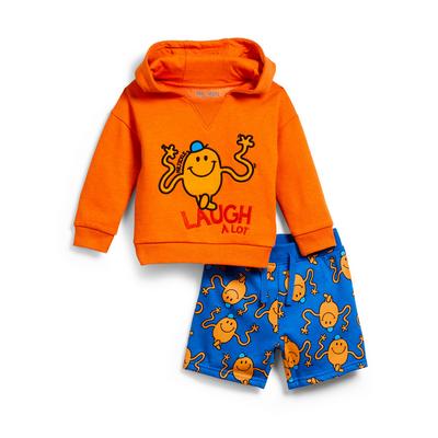 Baby Boy Orange Mr Men Leisure Suit Set 2 Piece