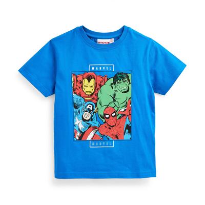 Niebieski T-shirt Marvel dla młodszego chłopca