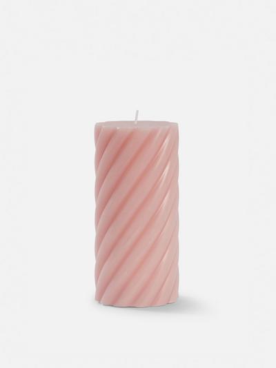Textured Pillar Candle