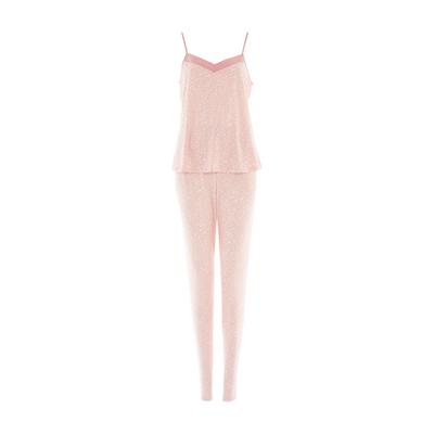 Pink Print Camisole & Leggings Set