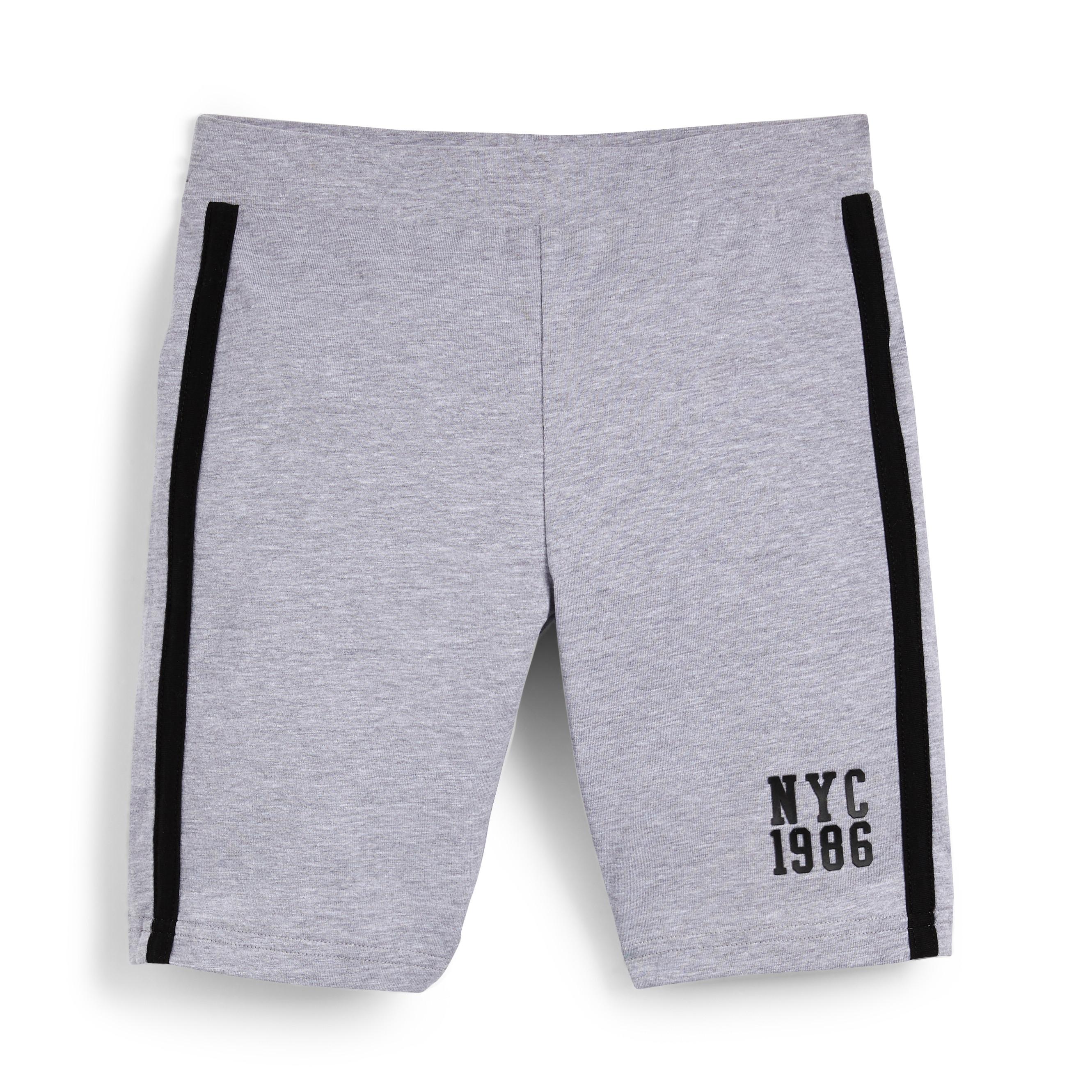 Older Girl Gray Side Striped Cycling Shorts Older Girls' Clothes