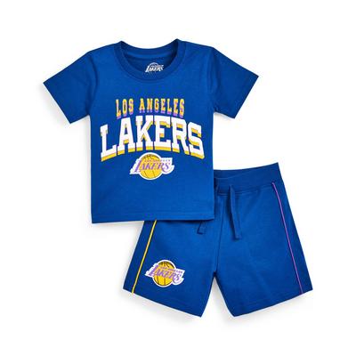 Completo sportivo blu NBA Lakers da bimbo