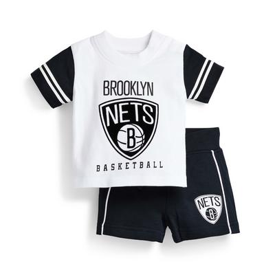 2-teiliges „NBA Brooklyn Nets“ Trikot-Set für Babys (J)
