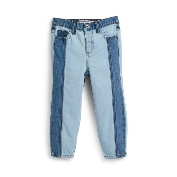 Younger Child Blue Patchwork Denim Jeans