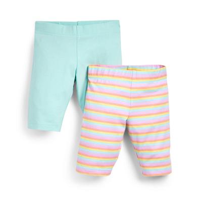 Mixed Colour Cycle Shorts 2 Pack