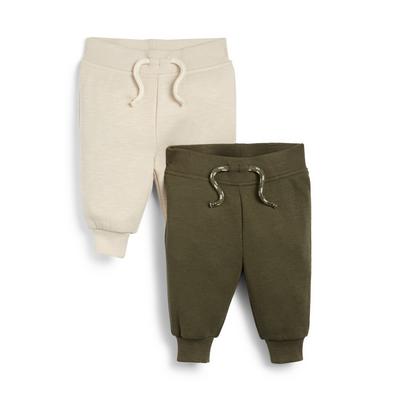 Baby Boy Mixed Joggers 2 Pack