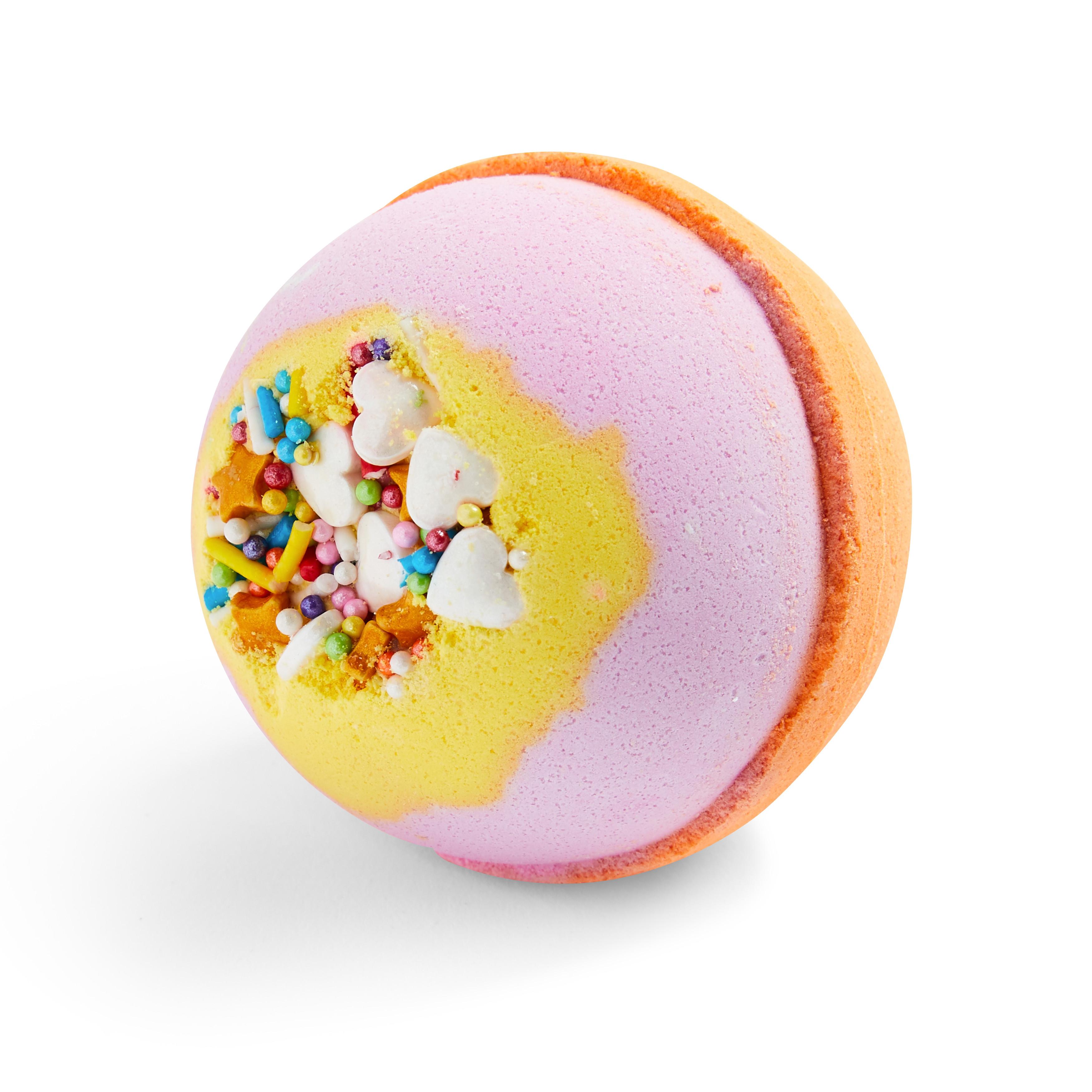 Bombe de bain multicolore à saupoudrer