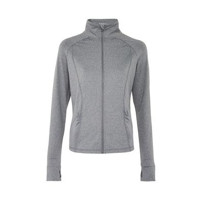 Grey Shaping Zip Through Jacket
