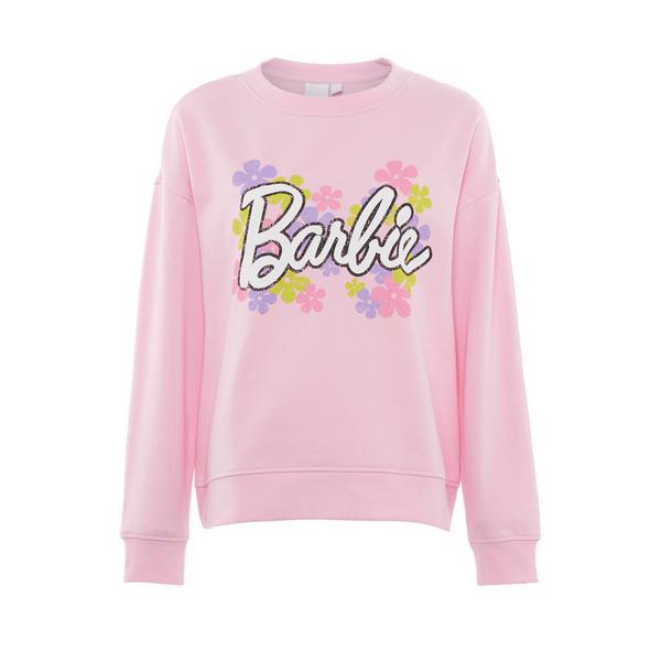 Pink Barbie Crew Neck Sweatshirt