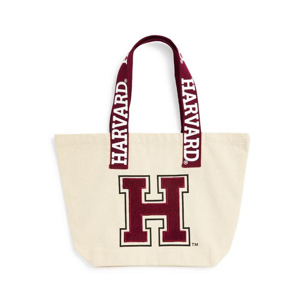 Cream Harvard Tote Bag
