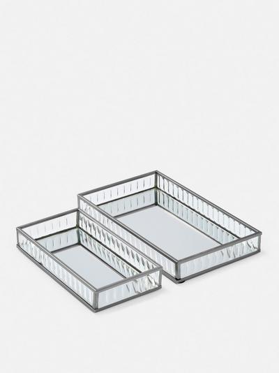 Fluted Glass Trays Pack