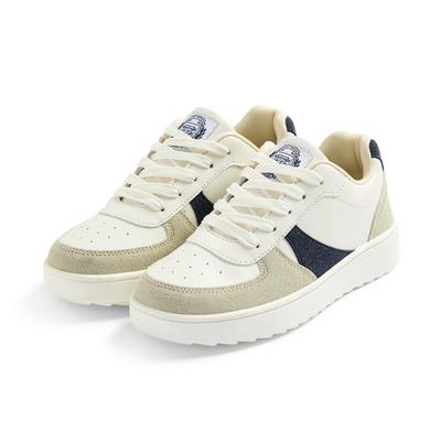 Older Girl Cream Yale Low Top Trainers