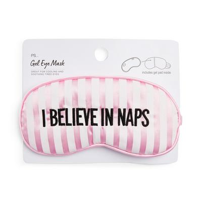 „Ps Pink Slogan“ Gel-Schlafmaske