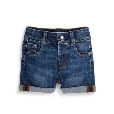 Marineblaue Denim-Shorts für Babys (J)