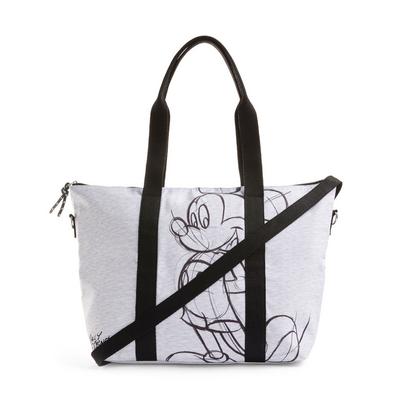 Gray Disney Mickey Mouse Sketch Crossbody Bag