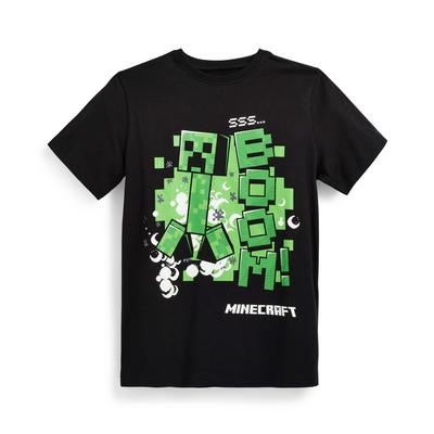 Older Boy Black Minecraft T-Shirt