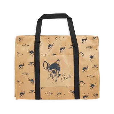Bolsa de almacenaje marrón con diseño de dibujo Bambi de Disney