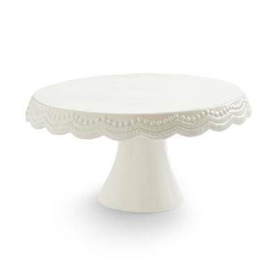 White Lace Detail Cake Stand
