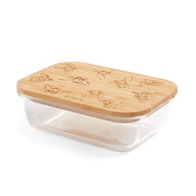 Lunchbox met bamboe deksel met Disney Dombo-sketchprint