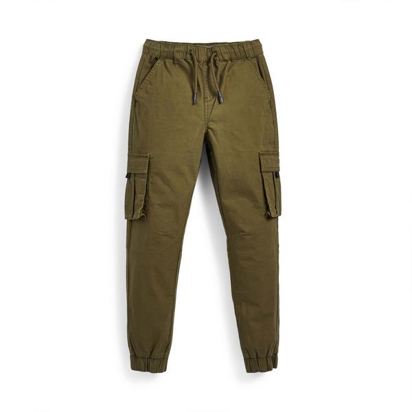Younger Boy Olive Core Cargo Pants