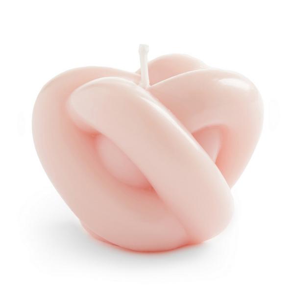 Pink Knot Candle