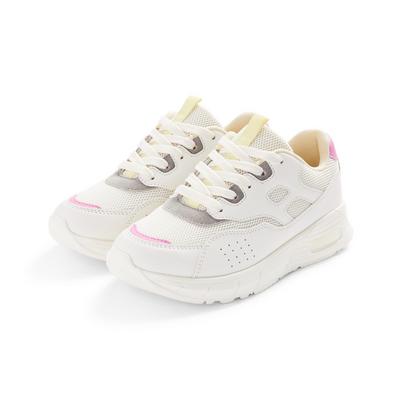 Older Child White Chunky Bubble Window Sneakers