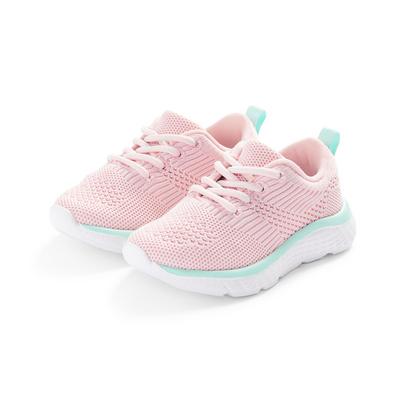 Younger Child Pink Recycled Knit Phylon Trainers