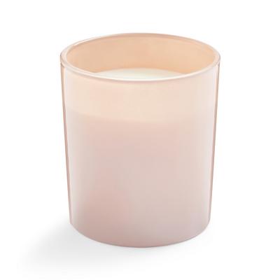 Brown Single Wick Crackle Candle