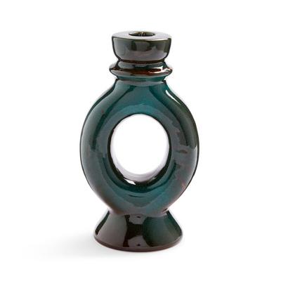 Green Circle Dinner Candle Holder